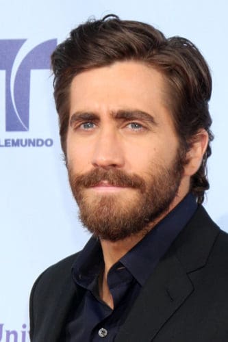 Jake Gyllenhaal Celebrity Hairstyle and full beard.