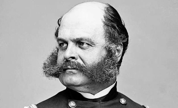 Ambrose Burnside Mutton Chops beard and bald head. Ambrose Burnside Mutton Chops beard and bald head.