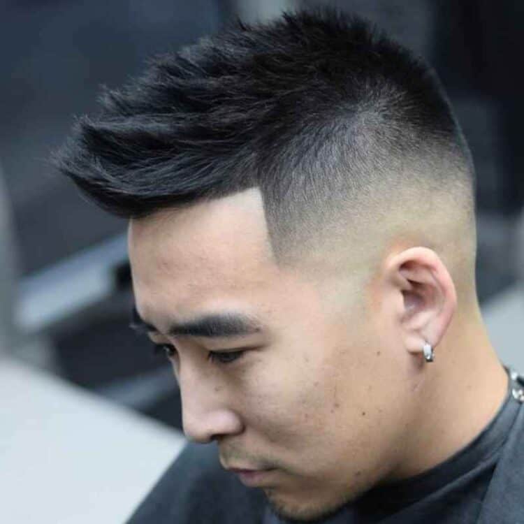 Asian Faux Hawk and Fade