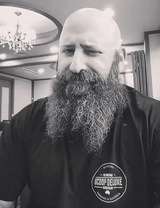Bald with French Fork Beard