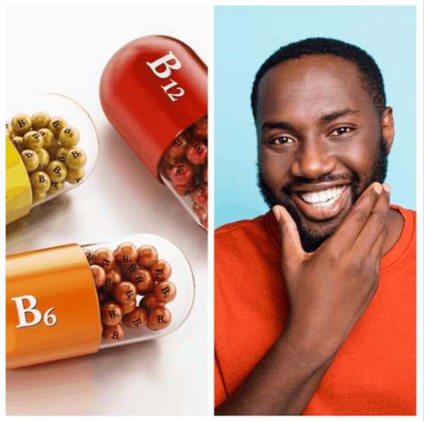 Beard growth pills like B vitamins can improve hair growth.