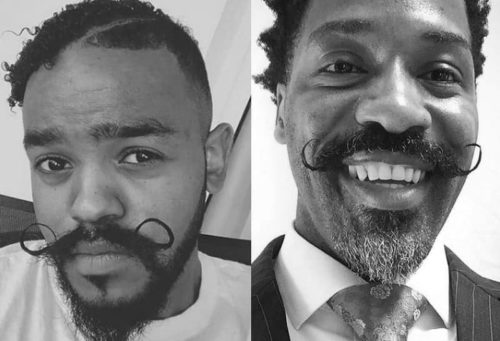 Handlebar Mustaches Black Men with Handlebar Mustaches