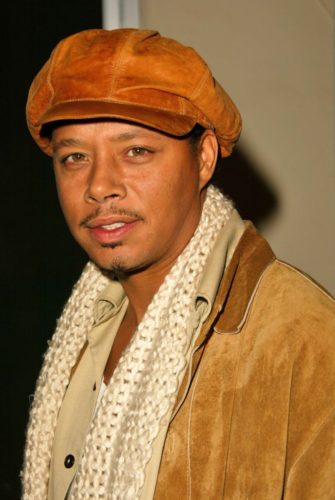Terrence Howard patchy mustache.