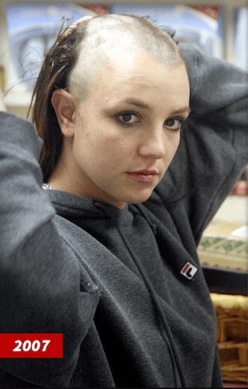 Britney Spears Bald Head
