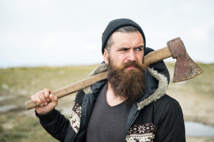 Lumberjack beard create a wider and longer jawline.