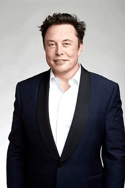 Elon Musk with hair