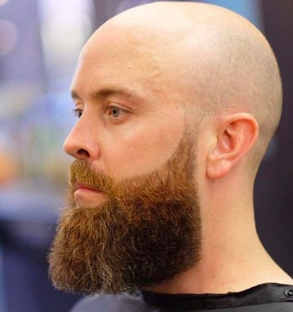 extend the square beard down the neckline extended square beard