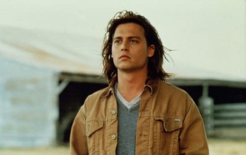 Johnny Depp long haircut.