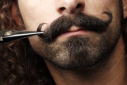 Handlebar Mustache Curling