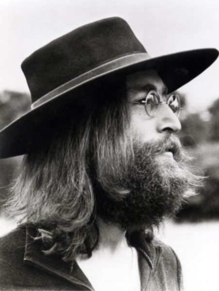 The peace and love beard by John Lennon.