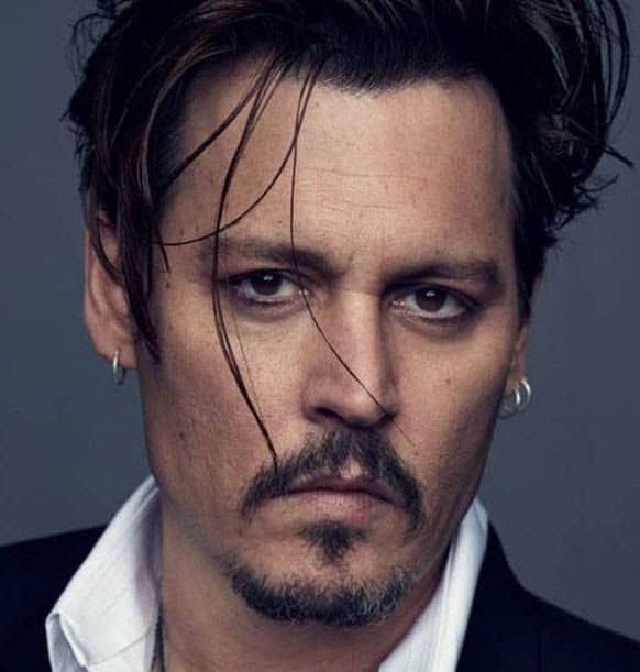 Johnny Depp patchy mustache
