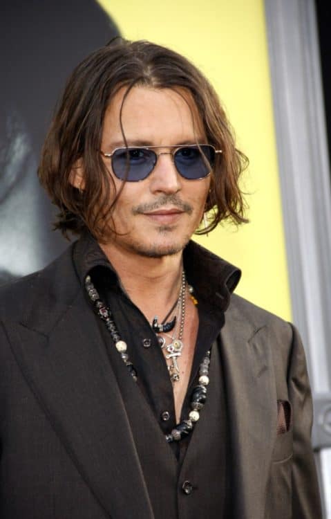 Johnny Depp barely there - stubble beard