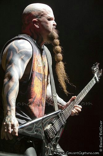 kerry king rockstar beard Kerry King from Slayer - rocker braided beard style