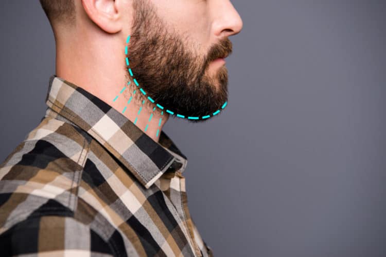 Where Should You Stop Shaving Neckline? See our diagram.