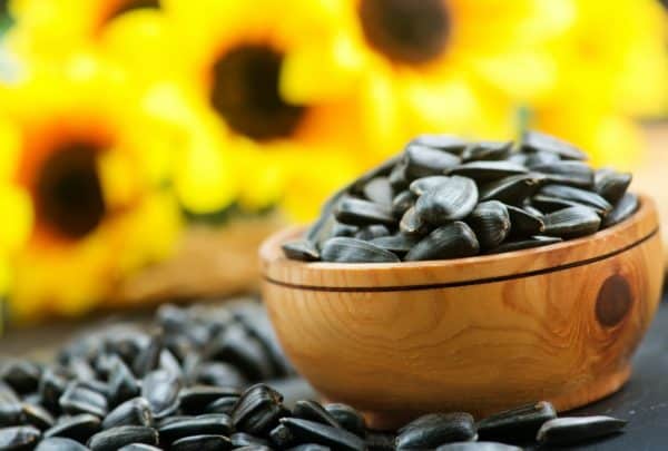 Sunflower seed are good for facial hair growth Sunflower seeds with lots of vitamin E.