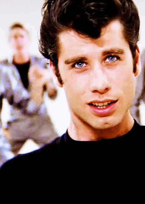 Travolta with hair and Before Balding