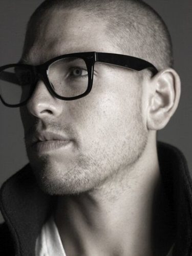 Wayfarer Black Glasses Boosted shaved style with Wayfarer Black Glasses