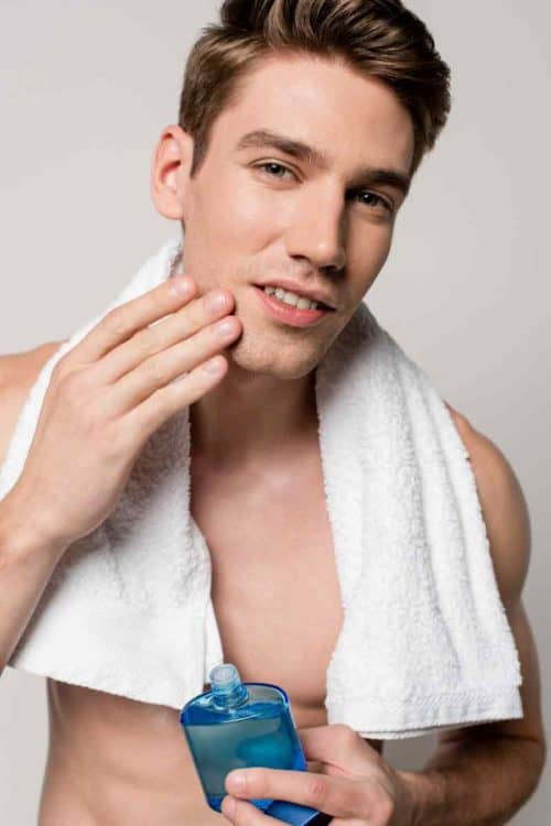 What is aftershave? It has antibacterial properties and soothes the skin post shave.