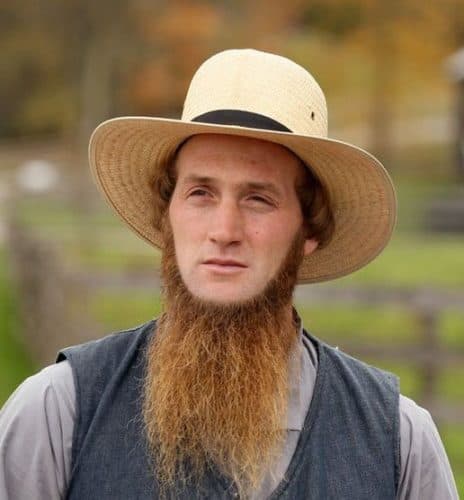 Traditional Long Amish Beard